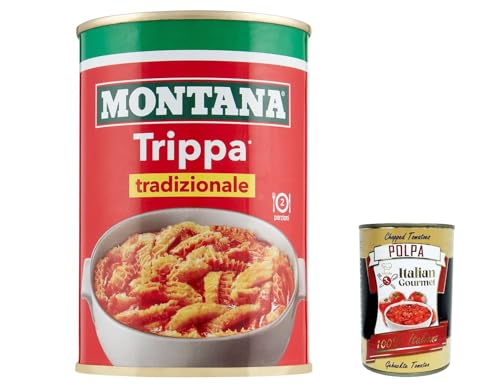 12x Montana Trippa al sugo, Kaldaunen 420 g Kutteln Fleisch in dose tripe italien + Italian Gourmet polpa 400g 12x Montana Trippa al sugo, Kaldaunen 420 g Kutteln Fleisch in dose tripe italien + Italian Gourmet polpa 400g von Italian Gourmet E.R.