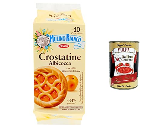 12x Mulino Bianco Crostatina Albicocca törtchen mit Aprikose 400 g + Italian gourmet polpa 400g von Italian Gourmet E.R.