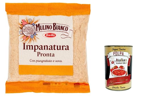 12x Mulino Bianco Impanatura Pronta Panierfertig, ideal zum Panieren, 200 g + Italian gourmet polpa 400g von Italian Gourmet E.R.