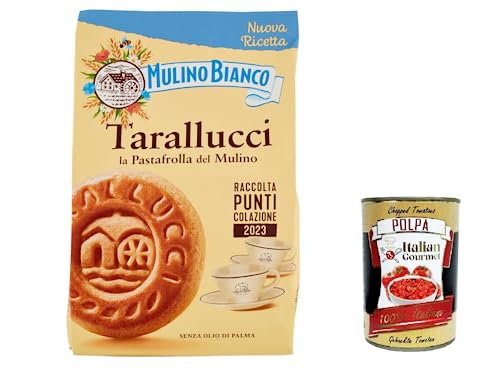 12x Mulino Bianco tarallucci Shortbread Kekse mit frischen Eiern biscuits cookies 350g + Italian gourmet polpa 400g von Italian Gourmet E.R.