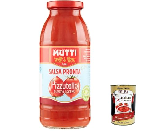 12x Mutti Salsa Pronta Pomodoro Pizzutiello Tomatensauce 100% Italienisch 300g + Italian Gourmet polpa 400g von Italian Gourmet E.R.