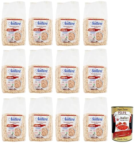 12x Náttúra Fiocchi di Avena Integrali BIO,Vollkorn-Haferflocken aus Biologischem Anbau,500g Beutel + Italian Gourmet Polpa di Pomodoro 400g Dose 12x Náttúra Fiocchi di Avena Integrali BIO,Vollkorn-Haferflocken aus Biologischem Anbau,500g Beutel + Italian Gourmet Polpa di Pomodoro 400g Dose von Italian Gourmet E.R.