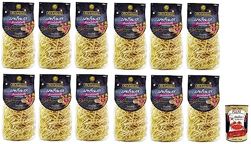 12x Oro Giallo Scialatielli Pasta,Italienische Nudeln aus Hartweizengrieß 500g + Italian Gourmet Polpa di Pomodoro 400g Dose 12x Oro Giallo Scialatielli Pasta,Italienische Nudeln aus Hartweizengrieß 500g + Italian Gourmet Polpa di Pomodoro 400g Dose von Italian Gourmet E.R.
