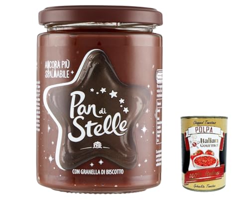 12x Pan di Stelle Crema Spalmabile Haselnuss Streichfähige Creme Sahne mit Kekskörnern 380g ohne Palmöl + Italian Gourmet polpa 400g 12x Pan di Stelle Crema Spalmabile Haselnuss Streichfähige Creme Sahne mit Kekskörnern 380g ohne Palmöl + Italian Gourmet polpa 400g von Italian Gourmet E.R.