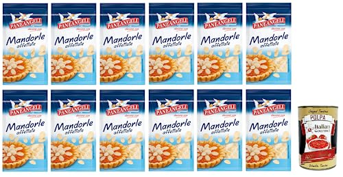 12x Paneangeli Mandorle affettate,Gebrauchsfertige Mandelscheiben,ideal zum Anreichern und Dekorieren süßer und herzhafter Zubereitungen,50g + Italian Gourmet Polpa di Pomodoro 400g Dose 12x Paneangeli Mandorle affettate,Gebrauchsfertige Mandelscheiben,ideal zum Anreichern und Dekorieren süßer und herzhafter Zubereitungen,50g + Italian Gourmet Polpa di Pomodoro 400g Dose von Italian Gourmet E.R.