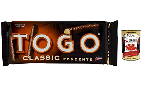 12x Pavesi Togo klassische dunkle Kekse mit Schokolade bedeckt, 120g + Italian Gourmet polpa 400g von Italian Gourmet E.R.