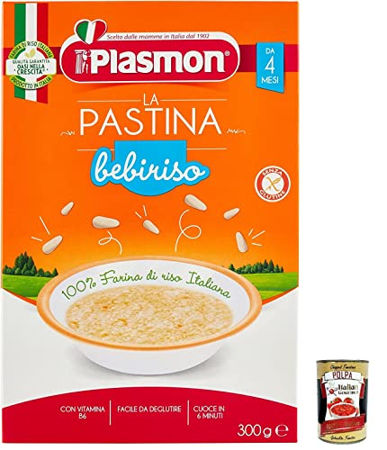 12x Plasmon La Pastina Bebiriso 300g Con Farina di riso 100% Italiano + Italian Gourmet polpa 400g von Italian Gourmet E.R.