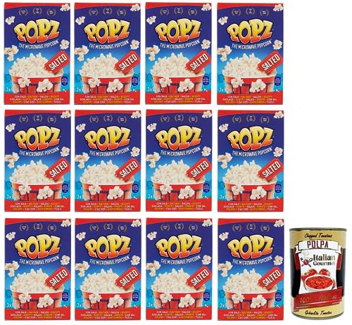 12x Popz Microonde The Microwave Popcorn mit Salz für Mikrowellen 3x90g + Italian Gourmet Polpa di Pomodoro 400g Dose 12x Popz Microonde The Microwave Popcorn mit Salz für Mikrowellen 3x90g + Italian Gourmet Polpa di Pomodoro 400g Dose von Italian Gourmet E.R.