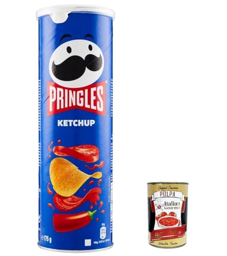 12x Pringles Perfect Flavour Ketchup Patatine 160g Kartoffel chips crisps + Italian Gourmet polpa 400g von Italian Gourmet E.R.