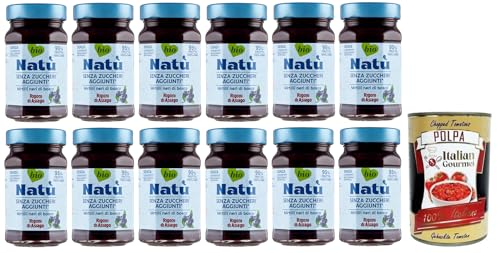 12x Rigoni di Asiago Natù Mirtilli Neri di Bosco Bio-Blaubeerenzubereitung,Blaubeerenkonfitüre Ohne Zuckerzusatz 240g + Italian Gourmet Polpa di Pomodoro 400g Dose 12x Rigoni di Asiago Natù Mirtilli Neri di Bosco Bio-Blaubeerenzubereitung,Blaubeerenkonfitüre Ohne Zuckerzusatz 240g + Italian Gourmet Polpa di Pomodoro 400g Dose von Italian Gourmet E.R.