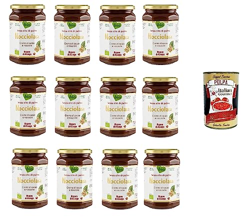 12x Rigoni di Asiago Nocciolata, Nuss Nougat Creme, Haselnusscreme ohne Palmöl | Nuss Nougat Creme ohne Palmöl | Brotaufstrich 650g + Italian Gourmet Polpa 400g 12x Rigoni di Asiago Nocciolata, Nuss Nougat Creme, Haselnusscreme ohne Palmöl | Nuss Nougat Creme ohne Palmöl | Brotaufstrich 650g + Italian Gourmet Polpa 400g von Italian Gourmet E.R.