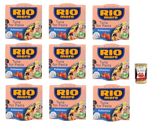 12x Rio Mare Condimento per Pasta Puttanesca con Tonno, Thunfisch in Olivenöl mit Schwarze Oliven und Kapern 160g + Italian Gourmet polpa 400g 12x Rio Mare Condimento per Pasta Puttanesca con Tonno, Thunfisch in Olivenöl mit Schwarze Oliven und Kapern 160g + Italian Gourmet polpa 400g von Italian Gourmet E.R.