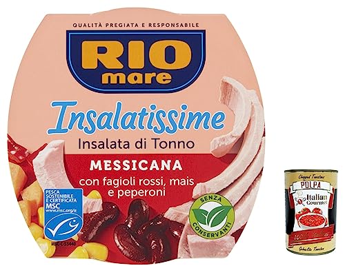 12x Rio Mare Tonno Insalatissime Messicana Thunfisch rote Bohnen, Mais & Paprika + Italian Gourmet polpa 400g 12x Rio Mare Tonno Insalatissime Messicana Thunfisch rote Bohnen, Mais & Paprika + Italian Gourmet polpa 400g von Italian Gourmet E.R.