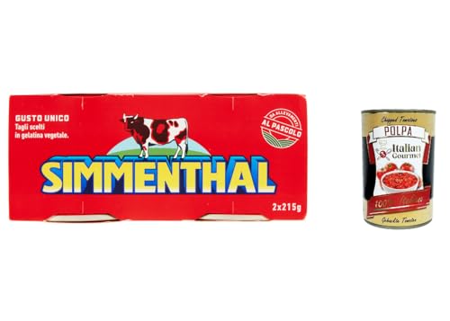 12x SIMMENTHAL carne in scatola, Rindfleisch in Aspik 2x 215g 100% Italienisch Fleisch Aspikfleisch + Italian Gourmet polpa 400g 12x SIMMENTHAL carne in scatola, Rindfleisch in Aspik 2x 215g 100% Italienisch Fleisch Aspikfleisch + Italian Gourmet polpa 400g von Italian Gourmet E.R.