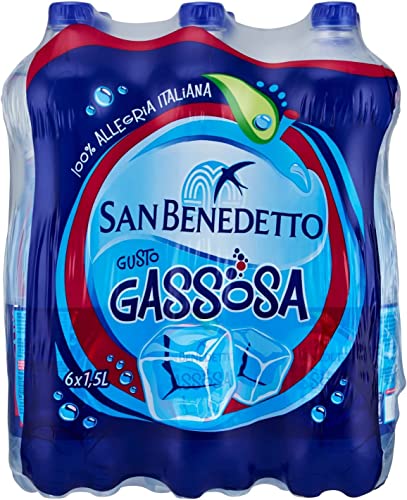 12x San Benedetto Gassosa Flasche Soda PET 1.5 Lt erfrischend von Italian Gourmet E.R.