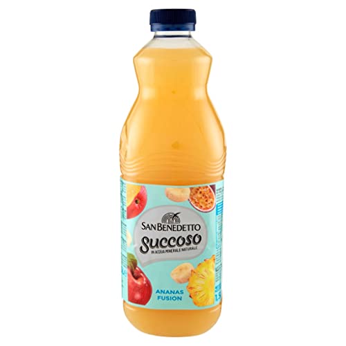 12x San Benedetto Succoso Ananas Fusion PET flasche 1,5 Lt Fruchtsaft saft von Italian Gourmet E.R.