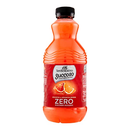 12x San Benedetto Succoso orange und rot orange zero PET ohne zucker 90cl Fruchtsaft saft von Italian Gourmet E.R.