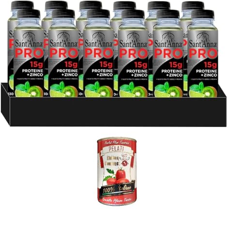 12x Sant'Anna PRO 0,33L Grüne Früchte + Minzgeschmack | Proteinreiches Getränk in Sant'Anna-Wasser+ Italian Gourmet pelati 400g 12x Sant'Anna PRO 0,33L Grüne Früchte + Minzgeschmack | Proteinreiches Getränk in Sant'Anna-Wasser+ Italian Gourmet pelati 400g von Italian Gourmet E.R.