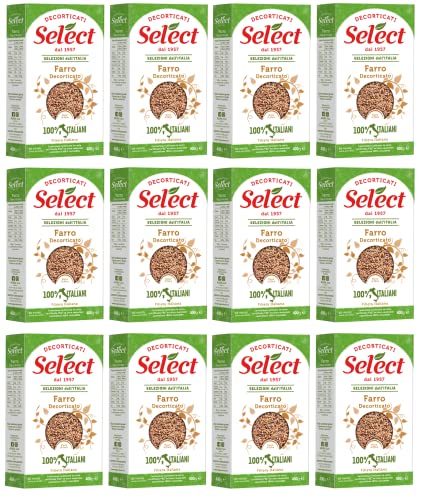 12x Select Farro Decorticato Geschälter Dinkel 100% Italienische Hülsenfrüchte Papier Verpackung von 400g 12x Select Farro Decorticato Geschälter Dinkel 100% Italienische Hülsenfrüchte Papier Verpackung von 400g von Italian Gourmet E.R.