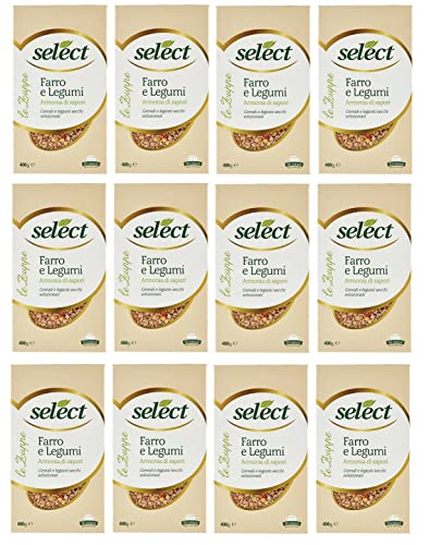 12x Select Le Zuppe Farro e Legumi Ausgewähltes Getreide und Ausgewählte Getrocknete Hülsenfrüchte 400g Packung 12x Select Le Zuppe Farro e Legumi Ausgewähltes Getreide und Ausgewählte Getrocknete Hülsenfrüchte 400g Packung von Italian Gourmet E.R.