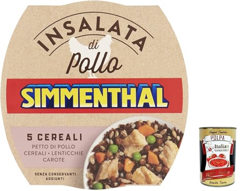 12x Simmenthal - 5 Cereali: Hähnchenbrustsalat mit 5 Körnern und ausgewähltem Gemüse, 160 gr + Italian Gourmet polpa 400g von Italian Gourmet E.R.