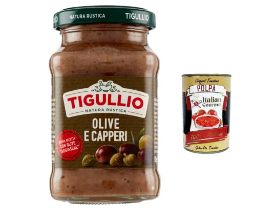12x Star Tigullio GranPesto Pesto Olive e Capperi mit Oliven und Kapern 185 g Sauce Soße + Italian gourmet polpa 400g von Italian Gourmet E.R.