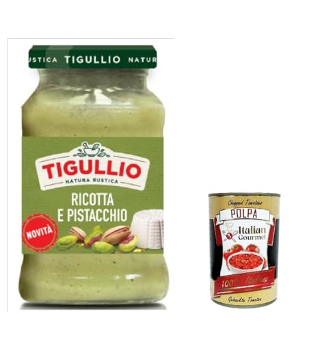 12x Star Tigullio GranPesto Pesto Ricotta e pistacchio, pesto mit Ricotta und Pistazien 185 g Sauce Soße + Italian gourmet polpa 400g von Italian Gourmet E.R.
