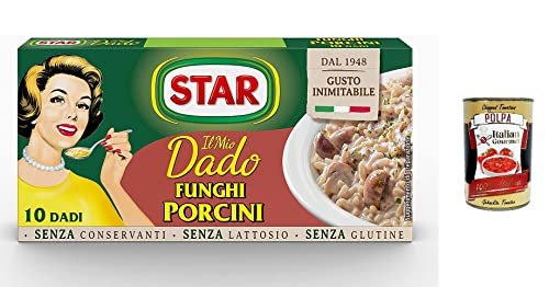 12x Star dado funghi porcini brodo Steinpilze Suppenwürfel Brühe 10 pz + Italian gourmet polpa 400g von Italian Gourmet E.R.