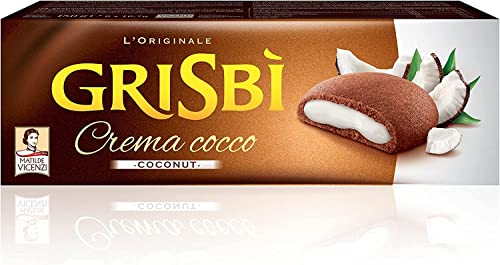 12x Vicenzi Grisbi Cocco 150g Kekse mit Kokosnuss creme cookies kuchen riegel von Italian Gourmet E.R.