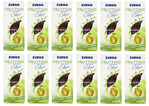 12x Zuegg Fruttino Snack-Break Cotogna Quitten-Snacks Jede Box enthält 4 Packungen mit je 40g von Italian Gourmet E.R.