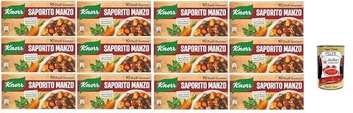 12x knorr dado saporito manzo brodo leckeres Rindfleisch Suppenwürfel Brühe 10 pz + Italian Gourmet polpa 400g 12x knorr dado saporito manzo brodo leckeres Rindfleisch Suppenwürfel Brühe 10 pz + Italian Gourmet polpa 400g von Italian Gourmet E.R.