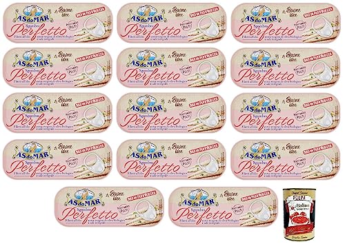 14x AS do MAR Filetti di Sgombro Perfetto,Makrelenfilets in Bio-Olivenöl Extra und Vollsalz,120g Dose + Italian Gourmet Polpa di Pomodoro 400g Dose 14x AS do MAR Filetti di Sgombro Perfetto,Makrelenfilets in Bio-Olivenöl Extra und Vollsalz,120g Dose + Italian Gourmet Polpa di Pomodoro 400g Dose von Italian Gourmet E.R.