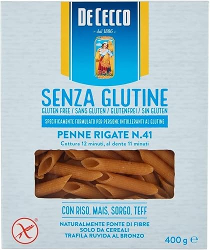 14x De Cecco Penne rigate senza Glutine No. 41 Glutenfrei pasta nudeln 400G + Italian Gourmet polpa 400g 14x De Cecco Penne rigate senza Glutine No. 41 Glutenfrei pasta nudeln 400G + Italian Gourmet polpa 400g von Italian Gourmet E.R.