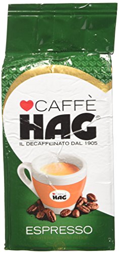 16x Hag espresso decaffeinato Kaffee entkoffeinierte 250g gemahlen für alle Kaffeemaschine von Italian Gourmet E.R.