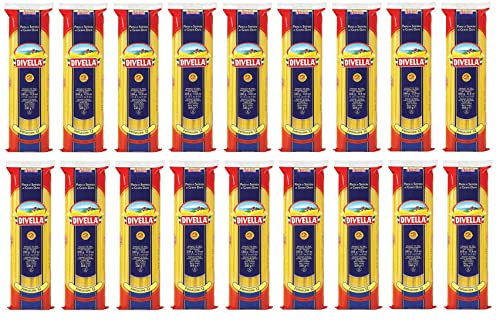 18x Divella Fettuccine n°12 Hartweizengrieß Pasta Italienische Nudeln 500g Packung + Italian Gourmet Polpa di Pomodoro 400g Dose von Italian Gourmet E.R.