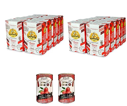 20x Antimo Caputo Tipo 00 'The Chef's Flour' Pizzamehl –1kg + Italian Gourmet 100% italienische geschälte Tomaten dosen 2x 400g von Italian Gourmet E.R.