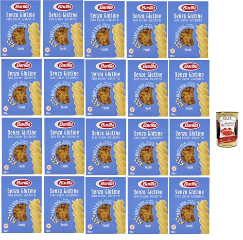 20x Barilla Fusilli 400g senza Glutine Glutenfrei pasta nudeln aus Reis und Mais + Italian Gourmet polpa 400g von Italian Gourmet E.R.