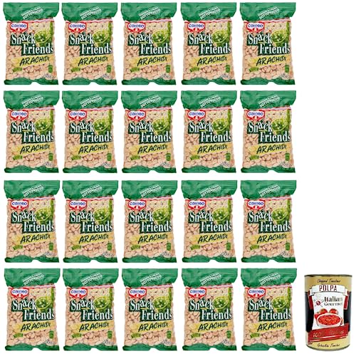 20x Cameo Snack Friends Arachidi,Geröstete und Gesalzene Erdnüsse Vakuumverpackungen 300g + Italian Gourmet Polpa di Pomodoro 400g Dose 20x Cameo Snack Friends Arachidi,Geröstete und Gesalzene Erdnüsse Vakuumverpackungen 300g + Italian Gourmet Polpa di Pomodoro 400g Dose von Italian Gourmet E.R.