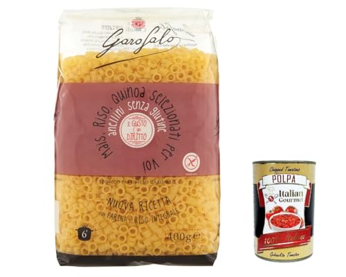 20x Garofalo Anellini 400 g Senza Glutine Glutin free, glutenfrei Pasta Noodles + Italian Gourmet Polpa 400 g von Italian Gourmet E.R.