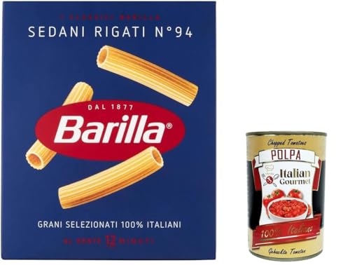 20x Pasta Barilla Sedani rigati Nr. 94, 100% italienisch Nudeln 500 g pack + Italian Gourmet polpa 400g 20x Pasta Barilla Sedani rigati Nr. 94, 100% italienisch Nudeln 500 g pack + Italian Gourmet polpa 400g von Italian Gourmet E.R.