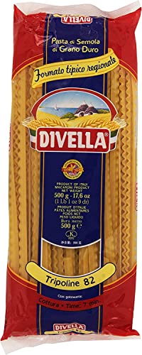 20x Pasta Divella 100% Italienisch N° 82 Tripoline 500 gr von Italian Gourmet E.R.