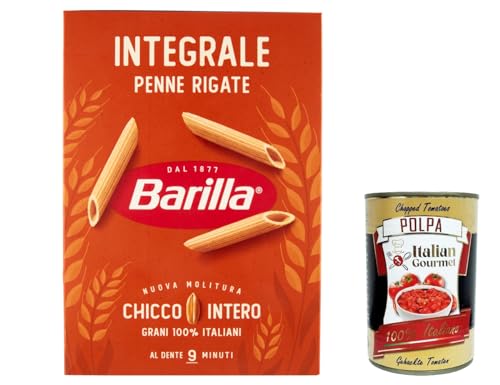20x Pasta integrale Barilla Penne Rigate Integrali Vollkorn italienisch Nudeln 500 g pack + Italian Gourmet polpa 400g 20x Pasta integrale Barilla Penne Rigate Integrali Vollkorn italienisch Nudeln 500 g pack + Italian Gourmet polpa 400g von Italian Gourmet E.R.