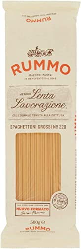 20x Rummo Spaghettoni Grossi N. 220 Hartweizengrieß Pasta Italienische Nudeln 500g Packung + Italian Gourmet Polpa di Pomodoro 400g Dose von Italian Gourmet E.R.