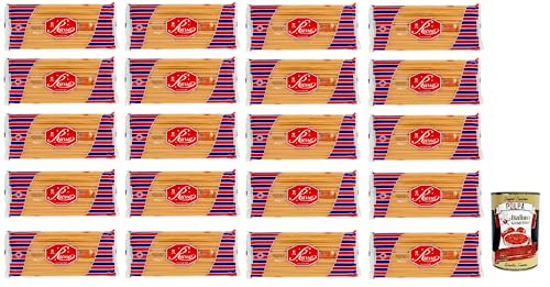 20x Russo Mezzanelli N°79 Hartweizengrieß Pasta,100% Italienischer Weizen,500g-Packung + Italian Gourmet Polpa di Pomodoro 400g Dose 20x Russo Mezzanelli N°79 Hartweizengrieß Pasta,100% Italienischer Weizen,500g-Packung + Italian Gourmet Polpa di Pomodoro 400g Dose von Italian Gourmet E.R.