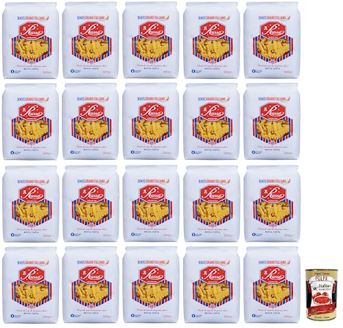 20x Russo Mista Corta N°51 Hartweizengrieß Pasta,100% Italienischer Weizen,500g-Packung + Italian Gourmet Polpa di Pomodoro 400g Dose 20x Russo Mista Corta N°51 Hartweizengrieß Pasta,100% Italienischer Weizen,500g-Packung + Italian Gourmet Polpa di Pomodoro 400g Dose von Italian Gourmet E.R.