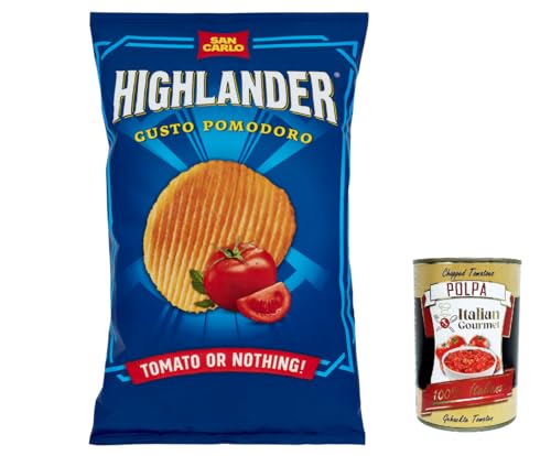 20x San Carlo Highlander Tomato or nothing Patatine Kartoffelchips Tomaten Chips 50g + Italian Gourmet polpa 400g 20x San Carlo Highlander Tomato or nothing Patatine Kartoffelchips Tomaten Chips 50g + Italian Gourmet polpa 400g von Italian Gourmet E.R.