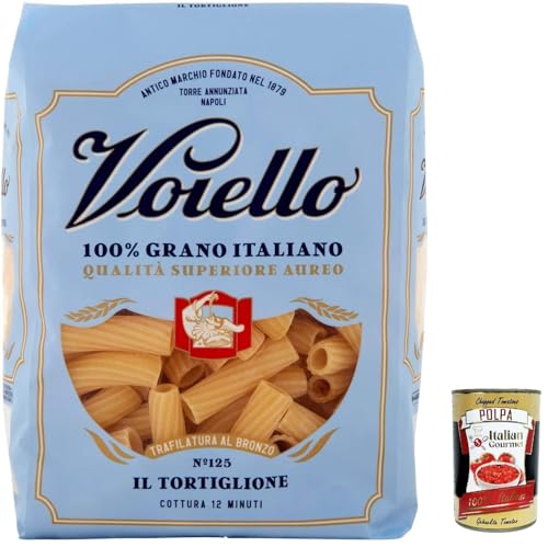 20x Voiello Pasta Tortiglioni Nudeln 100% italienische N142, 500g + Italian Gourmet Polpa 400g von Italian Gourmet E.R.