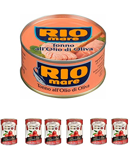 24 x 80 g Rio Mare Tonno olio di oliva Tuna in Olive Oil + Italian Gourmet 100% italienische geschälte Tomaten dosen 6x 400g von Italian Gourmet E.R.