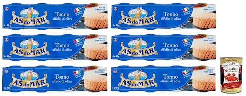 24x AS do MAR Tonno all'Olio di Oliva,Thunfisch in Olivenöl,ideal in jedem Rezept,80g Dose + Italian Gourmet Polpa di Pomodoro 400g Dose 24x AS do MAR Tonno all'Olio di Oliva,Thunfisch in Olivenöl,ideal in jedem Rezept,80g Dose + Italian Gourmet Polpa di Pomodoro 400g Dose von Italian Gourmet E.R.