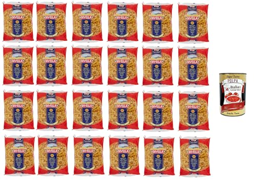 24x Divella Ditali N. 61 Hartweizengrieß Pasta Italienische Nudeln 500g Packung + Italian Gourmet Polpa di Pomodoro 400g Dose 24x Divella Ditali N. 61 Hartweizengrieß Pasta Italienische Nudeln 500g Packung + Italian Gourmet Polpa di Pomodoro 400g Dose von Italian Gourmet E.R.